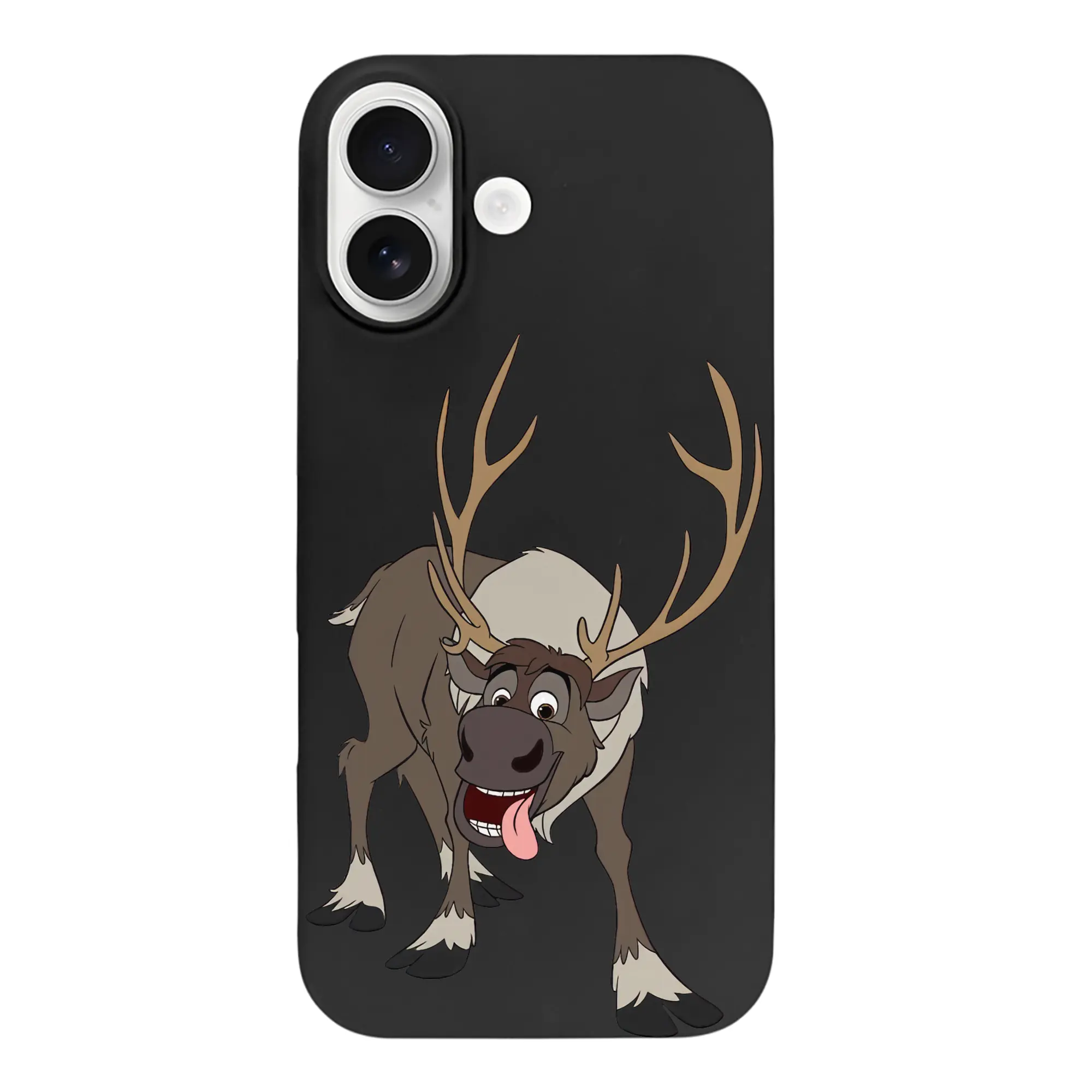 アナと雪の女王(Frozen) グッズ スヴェン(Sven) - iPhone 17 シリーズ シリコンケース 薄型 耐衝撃 指紋防止 ソフトタッチカバー 精密フィット 傷防止 保護ケース iPhone 17/17 Air/17 Pro/17 Pro Max 対応